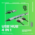 Heatz ZU04 High-Speed 7-in-1 USB A & C Hub with HDMI, VGA, USB 3.0, SD/TF Card Reader, and PD Charging – Compatible with Laptops & MacBooks, - Image 4