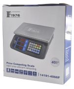 HF1976 40kg Digital Price Computing Scale with LED Dual Display & Rechargeable Battery, - Image 3