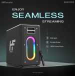 HiFuture MusicBox HF.HBB8 – 100W Wireless Karaoke Speaker with Dual Wireless Microphones, RGB Lights (Price In Oman) - Image 3