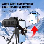 High-Power 40x60 Monocular Telescope with Smartphone Adapter & Tripod – Waterproof, BAK4 Prism, Ideal for Outdoor Adventures Price in Oman - Image 3