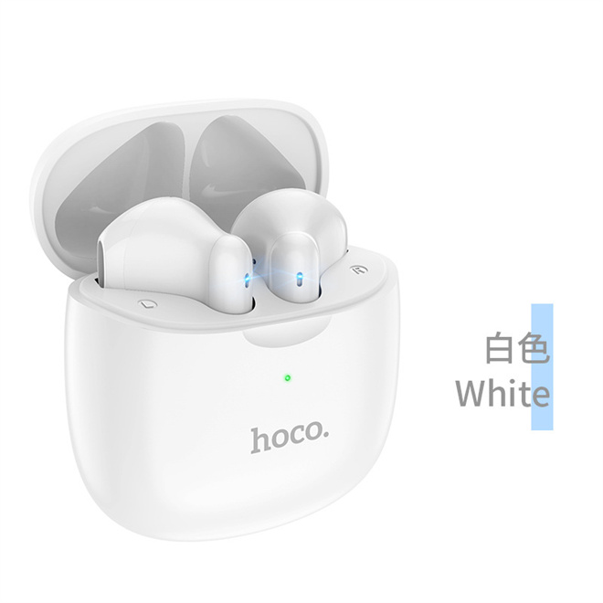 hoco-ew16-true-wireless-earbuds-bluetooth-53-13mm-driver-45h.jpg Hoco EW16 True Wireless Earbuds – Bluetooth 5.3, 13mm Driver, 4.5H Playtime, Charging Case – - Image 1