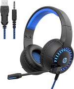 HP Gaming Stereo Headset DHE 8011 – Wired Stereo Sound with Mic for PC & Console