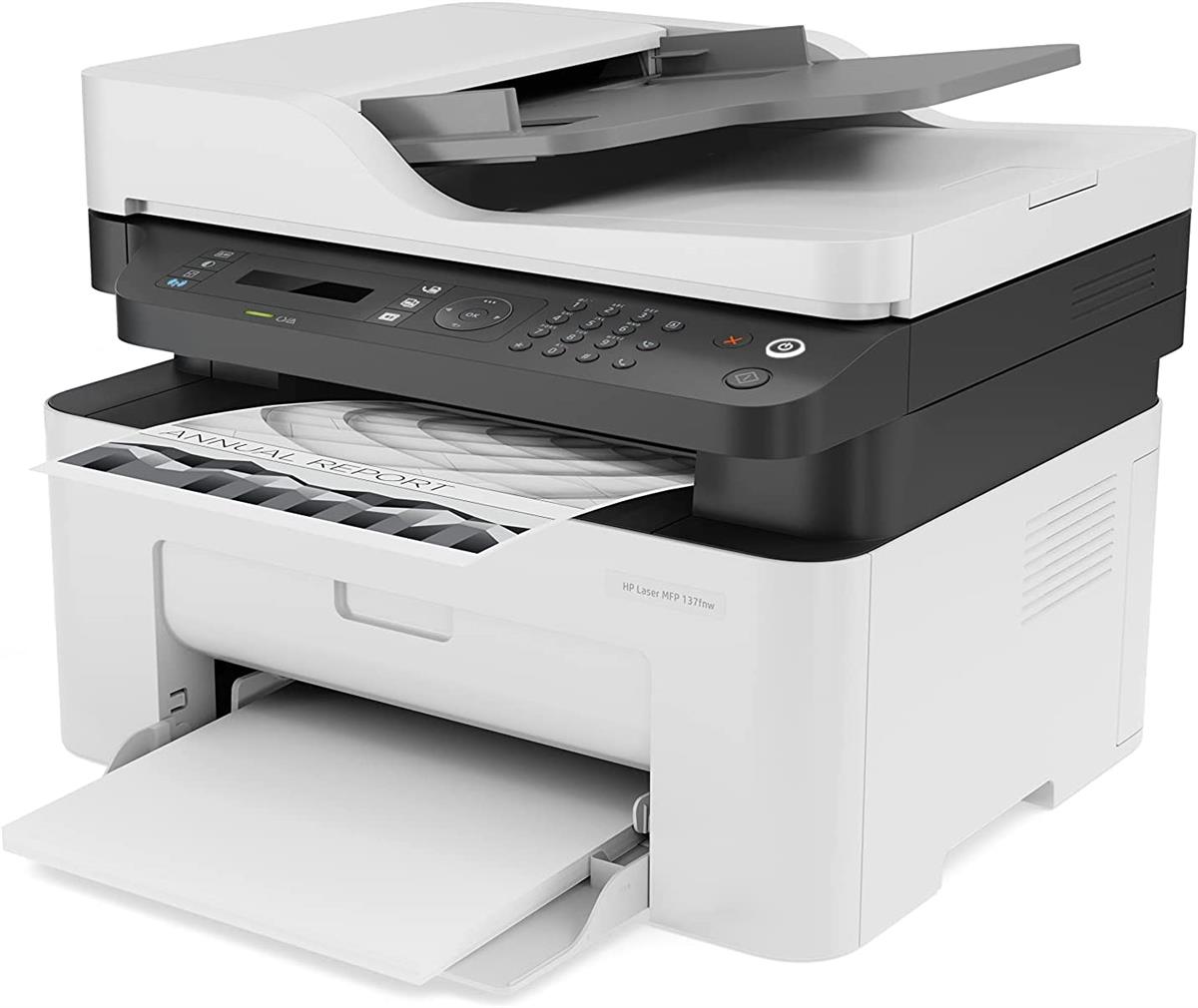 hp-laser-mfp-137fnw-wireless-all-in-one-monochrome-laser-pri.jpg HP Laser MFP 137fnw – Wireless All-in-One Monochrome Laser Printer with Copy, Scan, Fax, - Image 1