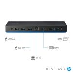 HP USB‑C Dock G4 – 90 W Docking Station with HDMI, Dual DisplayPort & RJ‑45 – Ideal for EliteBook, ProBook, Chromebook - Image 2