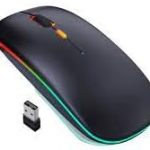 HP W10 Bluetooth & Wireless Dual Mode RGB Mouse – Rechargeable, Silent Click, Adjustable DPI, Slim Ergonomic Design,
