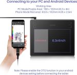 HUION HS64 Creative Pen Tablet – 6.3x4" Drawing Area, 8192 Pressure Levels, Battery-Free Stylus, Android/Windows/macOS Compatible, - Image 2