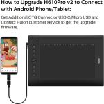 HUION Inspiroy H610PRO V2 Graphics Drawing Tablet – 10x6.25" Active Area, Battery-Free Stylus, Tilt Function, 8192 Pressure Sensitivity - Image 2