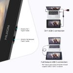 HUION Kamvas 13 Creative Pen Display – 13.3" Full HD, Battery-Free Stylus, 8192 Pressure Levels, ±60° Tilt Support, 120% sRGB - Image 4