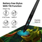 HUION Kamvas Pro 12 Creative Pen Display – 11.6" Full HD, Battery-Free Stylus, 8192 Pressure Levels, ±60° Tilt Support, 120% sRGB – - Image 4