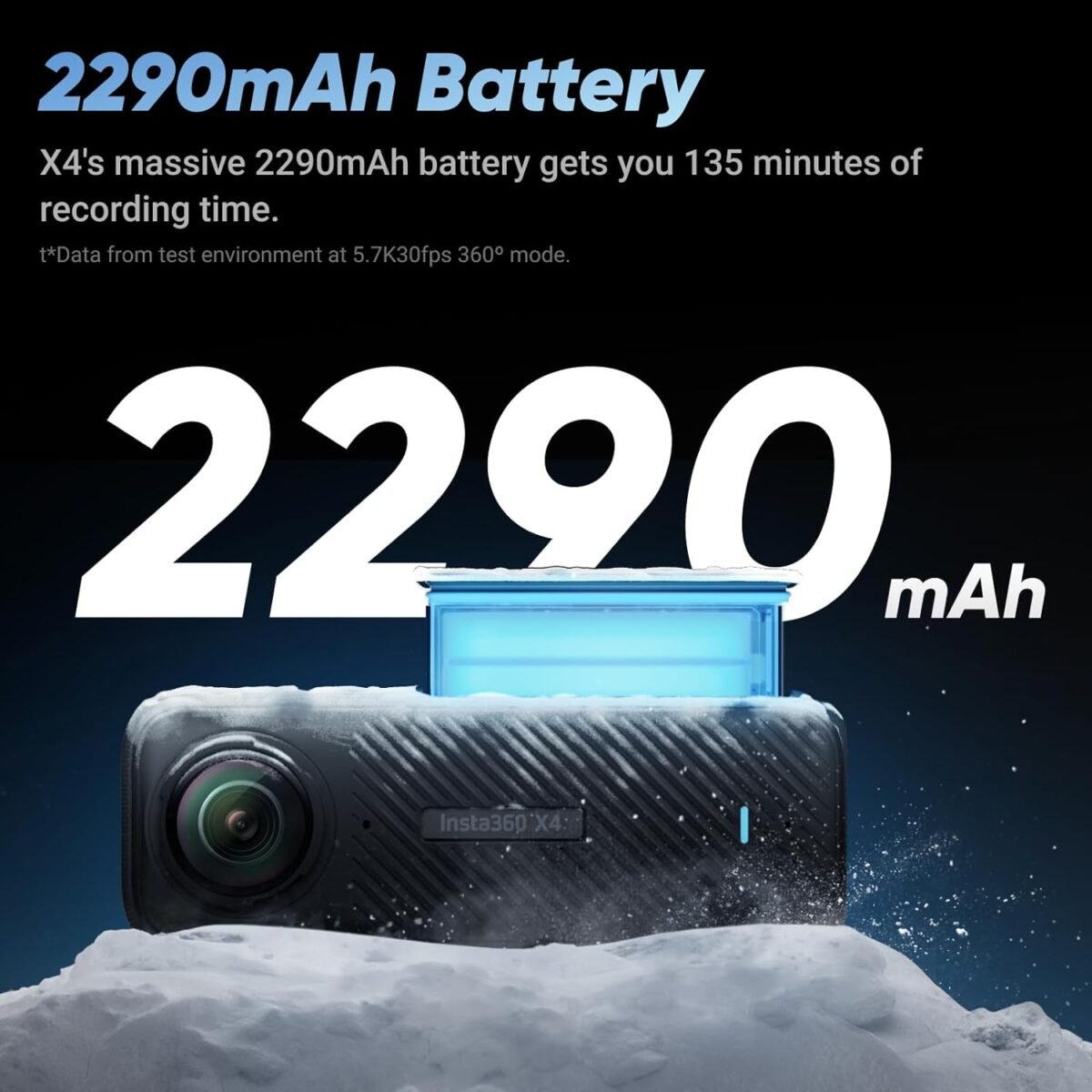 Insta360 X4 8K 360° Action Camera – Waterproof 33 ft, FlowState Stabilization & Invisible Selfie Stick - Image 6