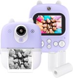 Instant Print Camera P2 – 3-in-1 HD 1080P Photo, Video & Thermal Printer for Kids,