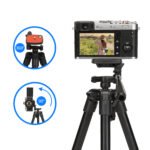 Jmary KP-2205 Lightweight Aluminum Tripod with Mobile Holder – 134cm Max Height - Image 4