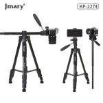 Jmary KP‑2274 – Professional Aluminium Tripod + Monopod (4‑Section, 360° Head, 3 kg Load)