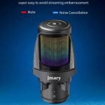 JMARY MC‑PW13 USB Gaming & Podcast Mic – RGB, Cardioid, Zero‑Latency Monitoring & Plug‑and‑Play - Image 3