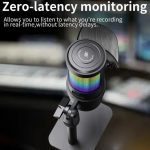 JMARY MC‑PW13 USB Gaming & Podcast Mic – RGB, Cardioid, Zero‑Latency Monitoring & Plug‑and‑Play - Image 5
