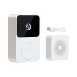 Jmary MF-5 Rechargeable HD Smart Video Doorbell with Night Vision, Two-Way Audio, Motion Detection, and App Control,