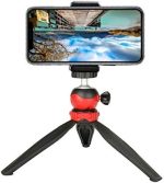 Jmary MT‑20 – Portable Mini Tripod (ABS + Aluminium, 360° Ball Head, 1/4″ Mount) Price in Oman Muscat - Image 4