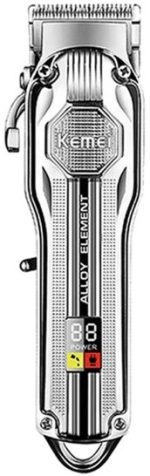 Kemei KM-517 Professional Cordless Hair Clipper – Rechargeable Shaver with Digital Display & Stainless Steel Blades