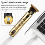 Kezu C T6060U Professional Cordless Hair Trimmer – Gold Edition with LED Display - Image 2