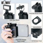 KIWi Wireless Remote Phone Grip – Ergonomic Smartphone Holder with Detachable Bluetooth Shutter, Cold Shoe Mount, and Tripod Compatibility - Image 4