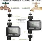 LeaderPro SOP11 Automatic Irrigation Timer – Programmable Garden Watering Controller with Rain Delay and Manual Override - Image 2