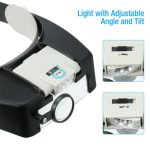 LED Headband Magnifier HED1 – Hands-Free Adjustable Magnifying Visor with LED Light for Precision Work, Price in Oman - Image 6