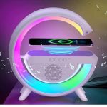 LED Wireless Charging RGB Speaker BT2301 — 3-in-1 Bluetooth Speaker + Wireless Charger + RGB Lamp - Image 3