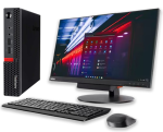 Lenovo AMD E2 7th Gen Desktop + 22-Inch Monitor | Complete Office & Home Computer Set