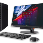 Lenovo AMD E2 7th Gen Desktop + 22-Inch Monitor | Complete Office & Home Computer Set