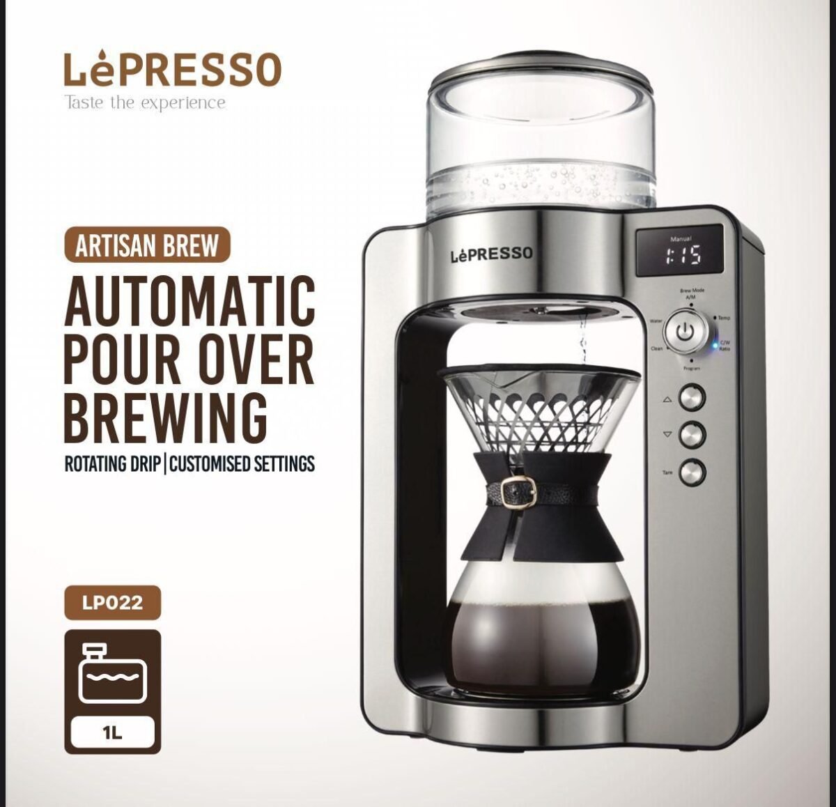 Lepresso Automatic Pour Over Brewing Coffee Maker LP022 - Best - Image 3