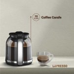 LePresso Dual Brew Drip Coffee & Espresso Machine with Milk Steamer & Flow Meter – LPCFFM0002 - Image 4