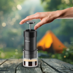 Lepresso Hand Press Espresso Maker LPRJPCMBK – Portable 9-Bar Manual Espresso Brewer, 80 mL, Stainless Steel & Aluminum Alloy – - Image 4