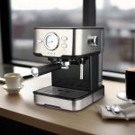 LePresso LP15CMBK Dual-Cup Barista Espresso Machine - 1100W, 9–15 Bar Pump, Steam Milk Frother & 1.5L Tank - Image 4