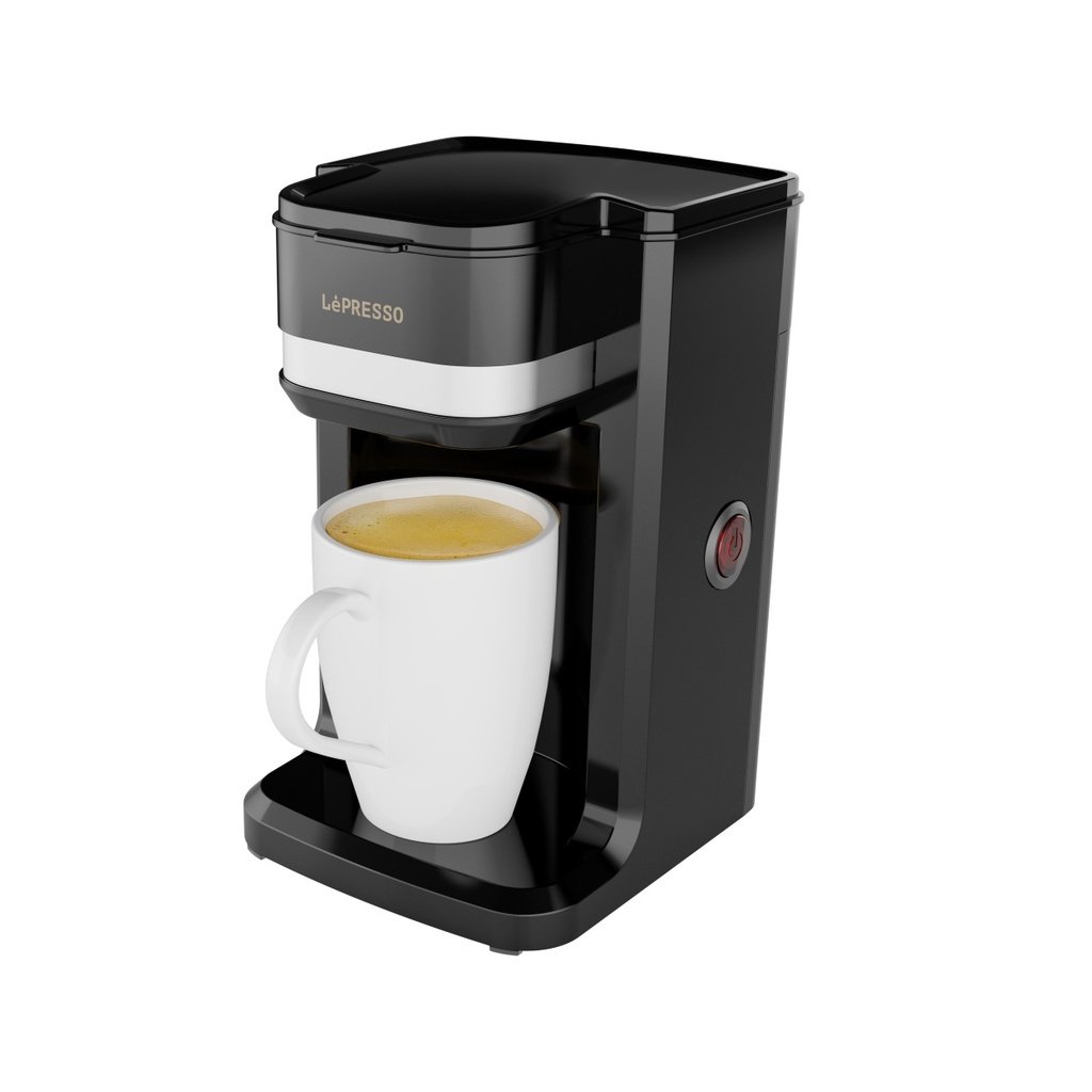lepresso-lpbccmbk-125ml-one-cup-coffee-maker-19-bar-pressure.jpg LePresso LPBCCMBK 125ml One Cup Coffee Maker – 19 Bar Pressure, 330W – Includes Ceramic Mug – - Image 1
