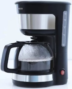 lepresso-lpdcmbk-125l-1000w-drip-coffee-maker-with-glass-car.jpg LePRESSO LPDCMBK 1.25L 1000W Drip Coffee Maker with Glass Carafe – Anti-Drip System & Nylon Filter – - Image 1