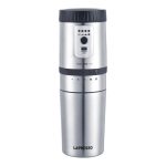 LePresso Portable Mug Burr Grinder Coffee Maker (LPGCMSM) – 250ml Travel Mug with Adjustable Grind & Type-C Charging,