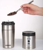 LePresso Portable Mug Burr Grinder Coffee Maker (LPGCMSM) – 250ml Travel Mug with Adjustable Grind & Type-C Charging, - Image 3