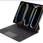 Levelo AeroBoard Saffiano Leather Wireless Keyboard for iPad Pro 12.9″ (Model LVLABK129BK) – Backlit, Multi-Gesture Trackpad, 300h Standby |