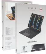 Levelo AeroBoard Saffiano Leather Wireless Keyboard for iPad Pro 11″ (Model LVLABKP11BK) – Backlit, Multi-Gesture Trackpad, Type-C | - Image 5