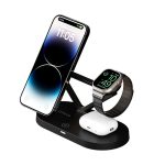 Levelo Premio 5-in-1 MagSafe Wireless Station 15W (LVL51WCPBK) — Multi-Device Charger for iPhone, Apple Watch & AirPods