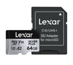Lexar Prof Silver 64GB microSDXC UHS-I (Up to 205 MB/s) – LMSSIPL064G - Price in Oman