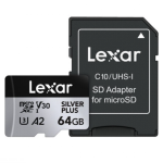 Lexar Prof Silver 64GB microSDXC UHS-I (Up to 205 MB/s) – LMSSIPL064G - Price in Oman
