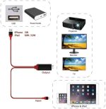 Lightning HDTV Cable G01 – Lightning to HDMI Adapter for iPhone, Plug‑and‑Play Screen Mirroring – - Image 2