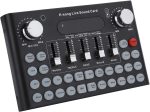 Live Sound Card F007 — Bluetooth USB Live Mixer & Voice-Changer Sound Card for Streaming, Karaoke & Podcasting