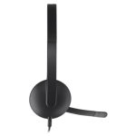 Logitech H340 USB Stereo Headset – Plug-and-Play with Noise-Canceling Microphone - Image 3