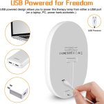 LQ-05 UV-Free 10,000 Lux Light Therapy Lamp with Adjustable Brightness and Timer – Enhance Mood and Energy, Price in Oman - Image 3