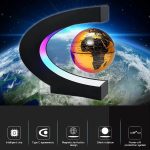 Magnetic Floating Globe Decoration – C‑Shape LED Levitating World Map Globe – - Image 3