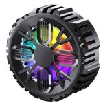 Magnetic RGB Cooling Fan SL-13 L-06 — Magnetic / Clip-On Semiconductor Phone Cooler, USB-C, Dual Speed, RGB