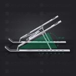 Marvers MS-TE121 Adjustable Aluminum Laptop Stand – Foldable, Ergonomic & Portable – Compatible with 9" to 15.6" Laptops, - Image 6