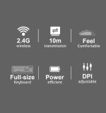 Meetion C4120 Wireless Keyboard & Mouse Combo – 2.4 GHz, 10 m Range, Adjustable DPI – - Image 7